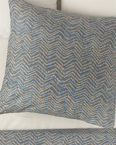 Wave Stripe Калъфка За Възглавница Единичен Памучен 80x80 cm Син