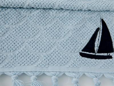 Wave Tassels ХАВЛИИ ЗА РЪЦЕ Апликирано Жакардов 30x45 cm Blue.