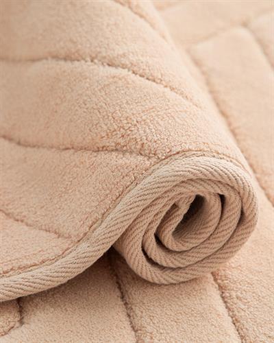 Wavy Постелка За Баня Комплект Памучен, Прах, 60 X 100 Cm + 60 X 50 Cm