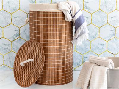 Welcome To Our Home КОШ ЗА ПРАНЕ 35x60 cm Brown,