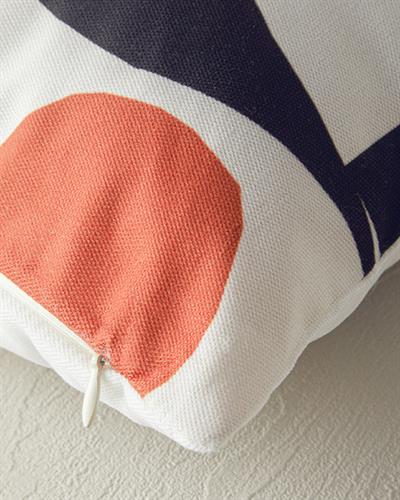 Wendy Cover Throw Pillows 45x45 cm Ecru - Brick