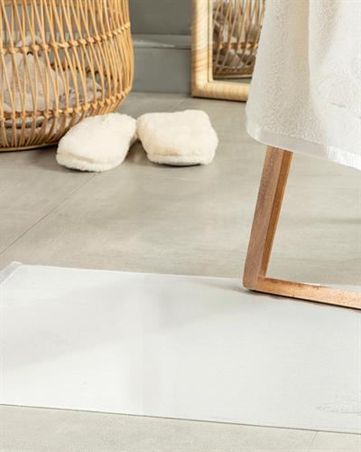 White Butterfly Кърпа За Крака С бродерия С бродерия 50x70 см Бежов