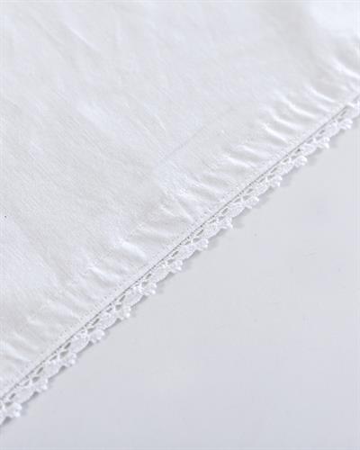 White Lace Салфетки За Гости С дантела 40x40 см Бял