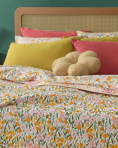 Wild Flowers Многофункционално По Единичен Размер, Розово, 160 X 220 Cm