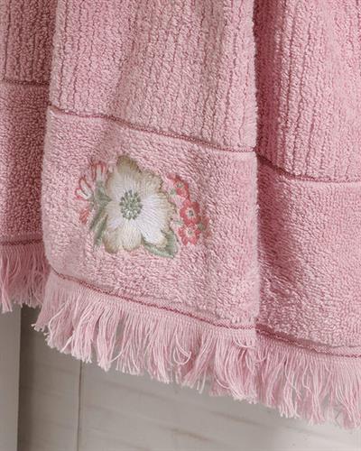 Wild Rose Кърпа За Лице С бродерия 50x80 см Розов