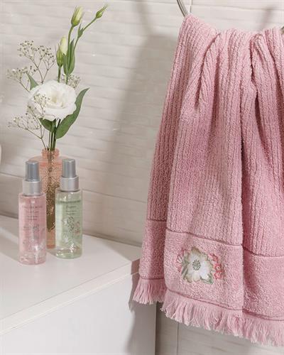 Wild Rose Кърпа За Лице С бродерия 50x80 см Розов