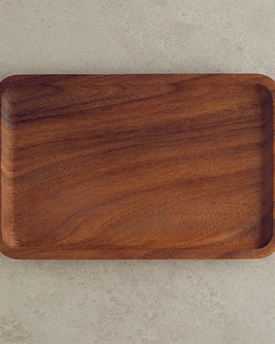 Wild Wood Плато За Предястия Правоъгълен Орех 25x16 см Кафяв