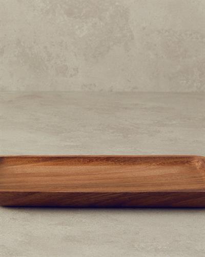 Wild Wood Плато За Предястия Правоъгълен Орех 25x16 см Кафяв