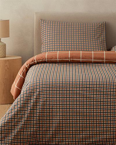 Wındsor Спален Комплект Единичен Лесно за гладене 160x220 см Теракота