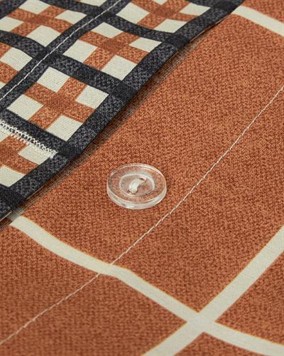 Wındsor Спален Комплект Двоен Лесно за гладене 200x220 см Теракота