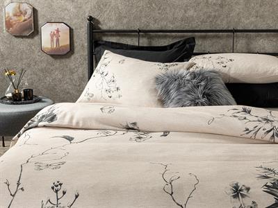 Winter Garden СПАЛНО БЕЛЬО КОМПЛЕ Двоен İpliği Boyalı Dijital Baskılı 200x220 cm Beige