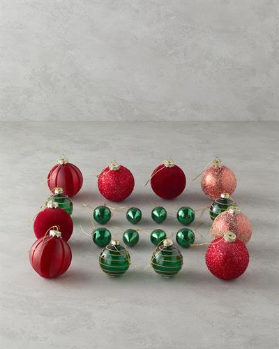 Winter Joy Висящ Аксесоар 20 бр. Стъкло 8-2,5-4 см Многоцветен