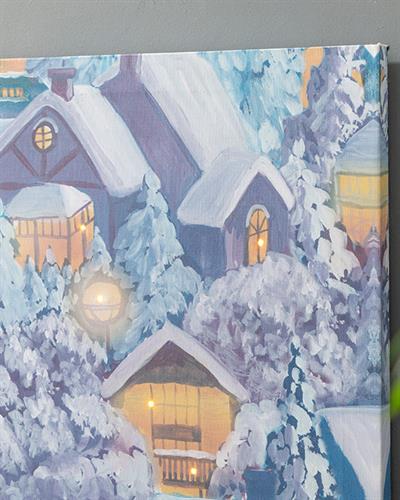 Winter Lights Картина 64x64x1,8 см Шарен