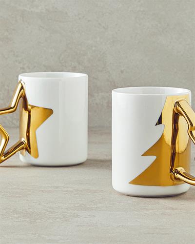 Winter Star Чаша Китайски костен порцелан 400 мл Златен