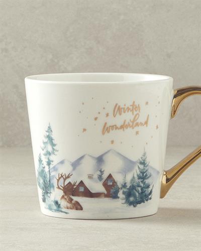 New Bone China Cup 370 ml Gold