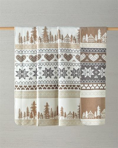 Winterfell Одеяло Единичен Памучен 150x200 см Бежов