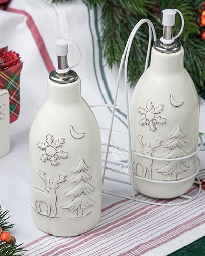 Winterland Съд За Олио Или Оцет Доломит 19,5 см Бежов