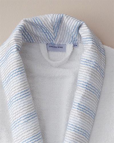 Wolin Халат За Баня С борд Памучен полиестер L-XL Бял