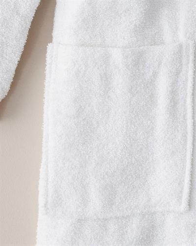 Wolin Халат За Баня С борд Памучен полиестер L-XL Бял
