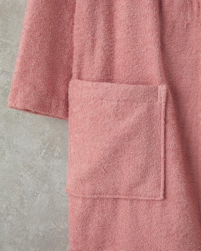 Wolin Комплект Халат За Баня С борд Памучен полиестер S-M и L-XL Лилав - Каменно сиво