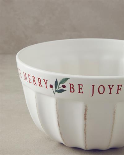 Wonderful Year Купа Керамика 20 см Бял