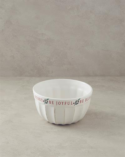 Wonderful Year Купа Керамика 20 см Бял