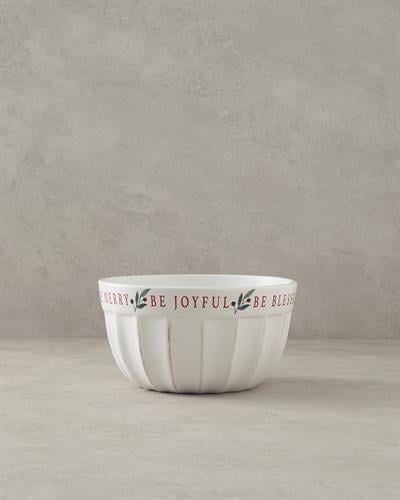 Wonderful Year Купа Керамика 20 см Бял