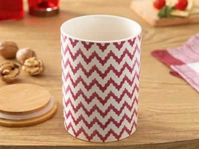 Wooden КУТИЯ ЗА СЪХРАНЕНИЕ Единичен Керамичен 15 cm Pink