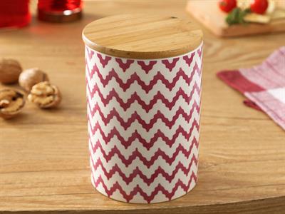 Wooden КУТИЯ ЗА СЪХРАНЕНИЕ Единичен Керамичен 15 cm Pink