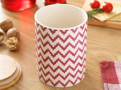 Wooden КУТИЯ ЗА СЪХРАНЕНИЕ Единичен Керамичен 15 cm Pink