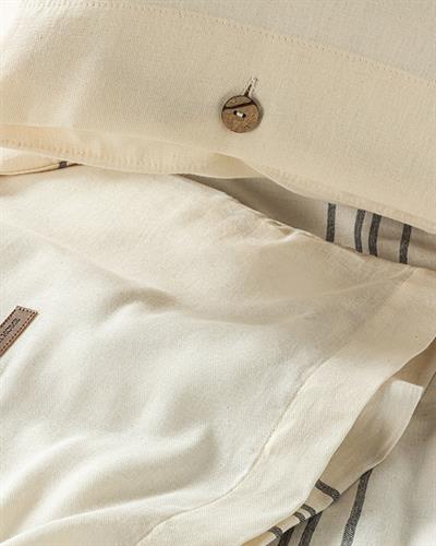 Wooden Спално Бельо Компле Единичен Размер, Боядисана Естествена Прежда, Бордо Червено, 160 X 220 Cm