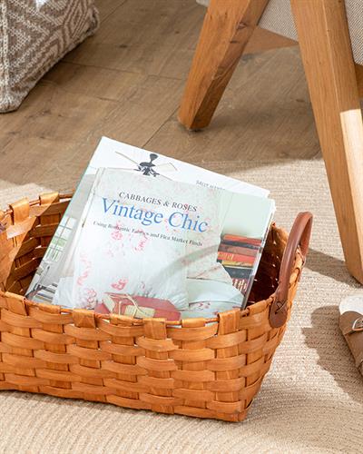 Wooden Кошница Кафяво, 39 X 29 X 14Cm