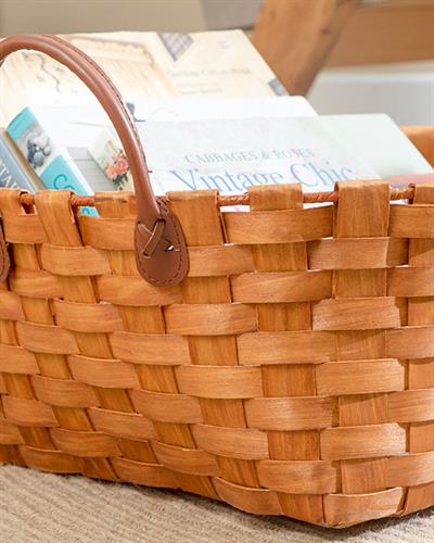 Wooden Кошница Кафяво, 39 X 29 X 14Cm