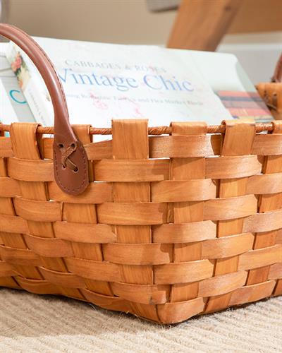 Wooden Кошница 45x34x16 см Кафяв