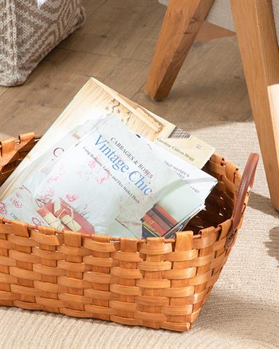 Wooden Кошница 45x34x16 см Кафяв