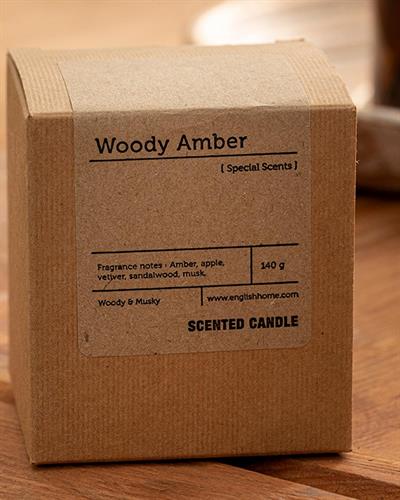 Woody Amber Scented Candle 125 g Amber