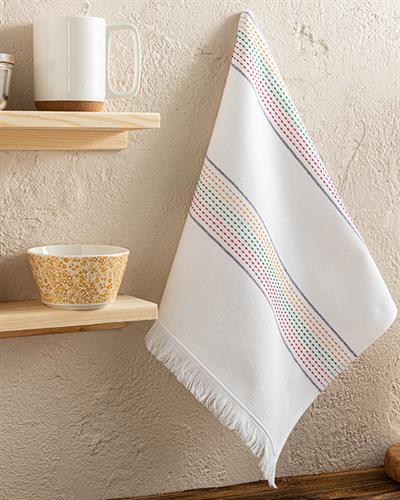 Woyera Кърпа За Изсушаване Памучен, Бяло, 40 X 60 Cm