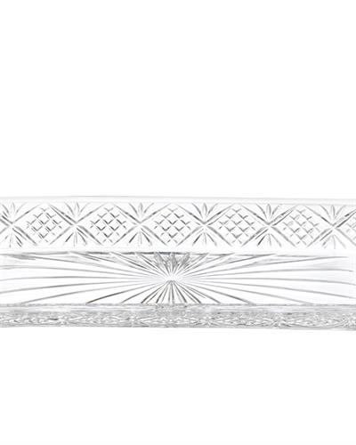 Zena Продълговата Чиния Стъкло, Прозрачен, 30 Cm