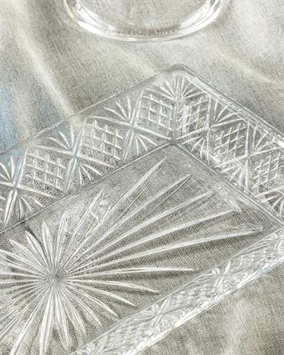 Zena Продълговата Чиния Стъкло, Прозрачен, 30 Cm