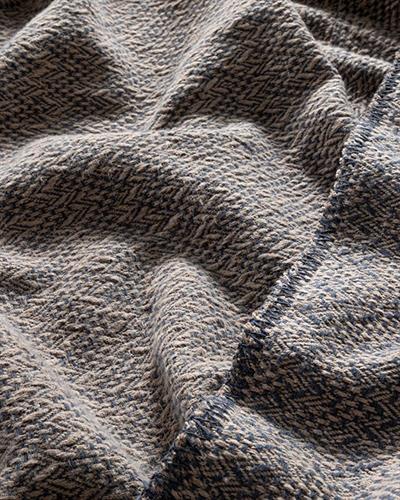 Zigzag Одеяло Единичен Памучен 150x200 см Антрацит - Бежов