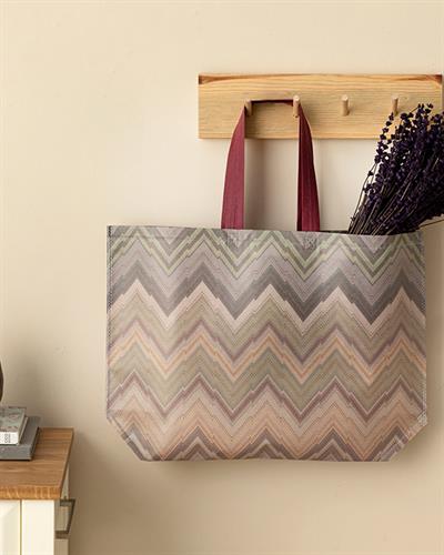 Zigzag Пазарска Чанта Лилаво, 54,5 X 38 Cm