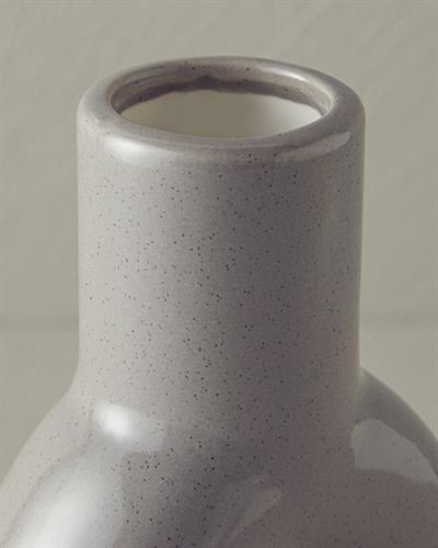 Zoe Ваза Керамика 10,7x5x20 см Сив