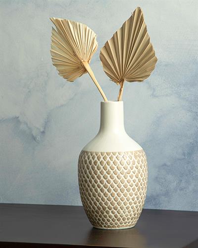 Zoe Ваза 12x12x22 см Светлокафяв