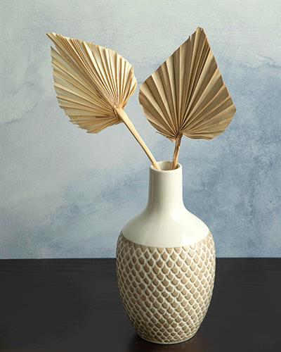 Zoe Ваза 12x12x22 см Светлокафяв