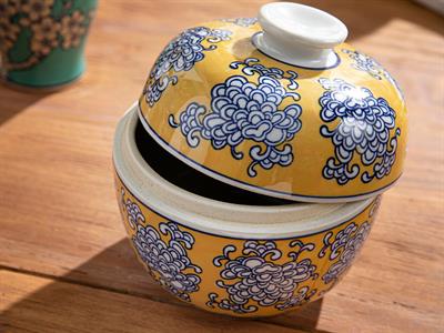 Zoe Куб Порцелан, Жълто, 15,5 X 15,5 X 15,5 Cm