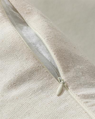 Zoe Punch Embroidered Cover Throw Pillows 45x45 cm Natural