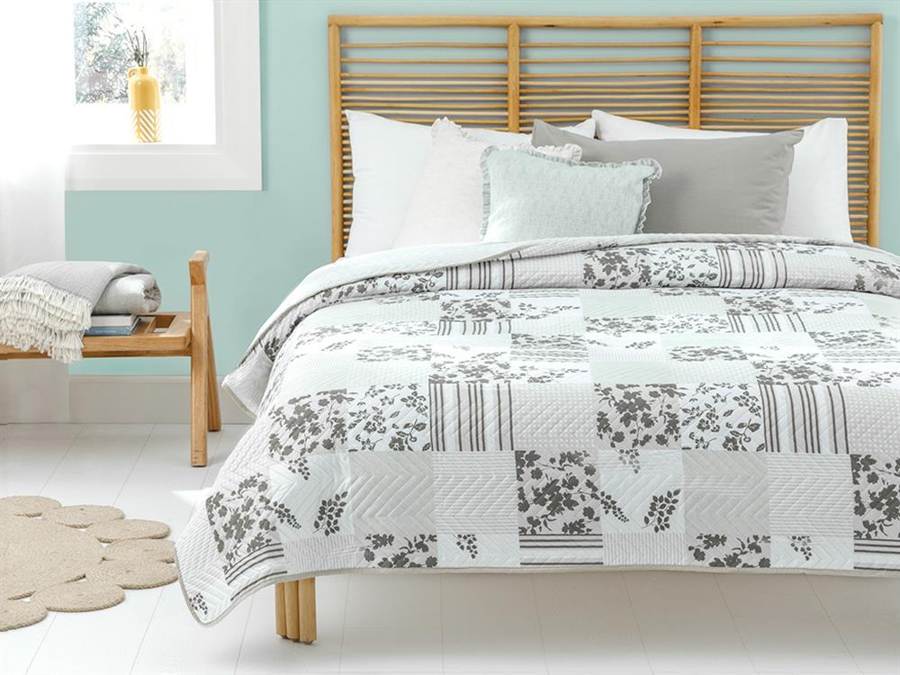 Shady Garden Double MultiPurposed Quilt 200x220 cm Green English Home Bg