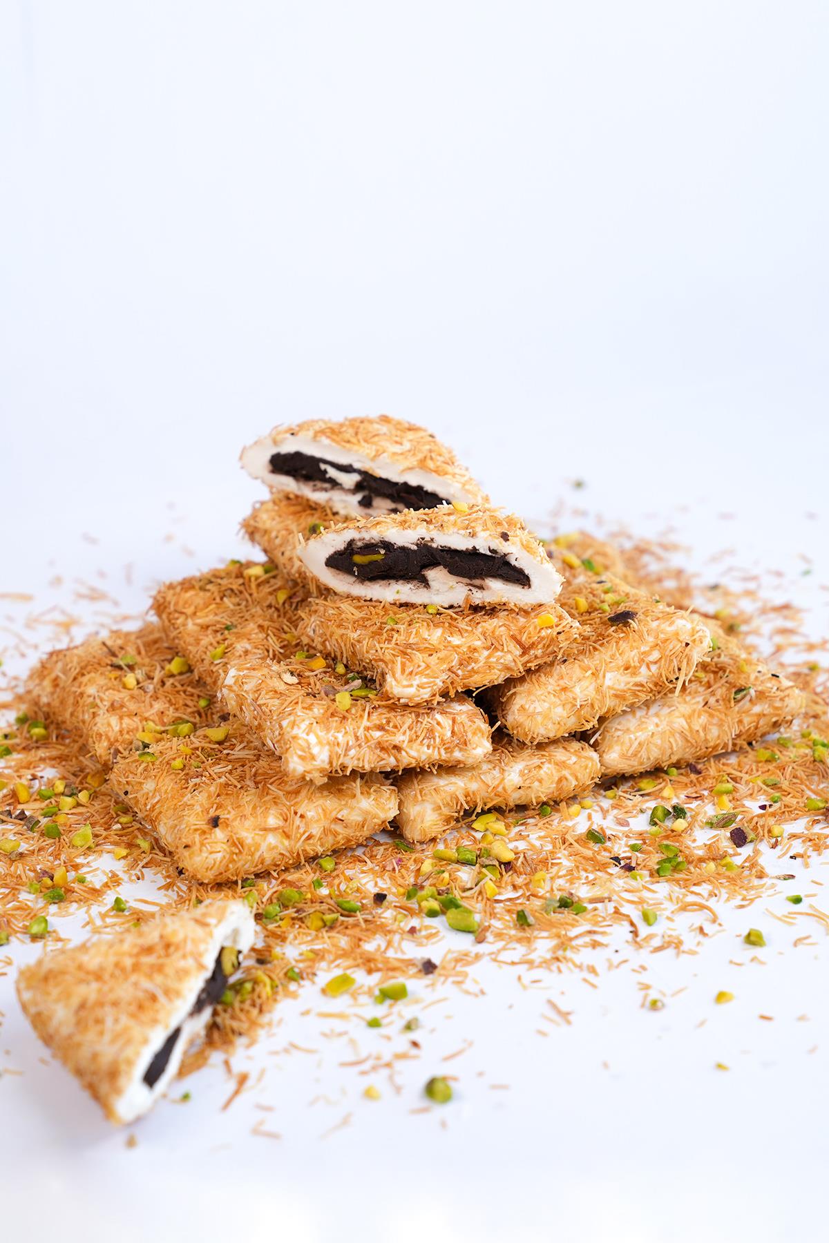 Kadayıflı Antep Fıstıklı Çikolatalı Bohça Lokum 1 Kg