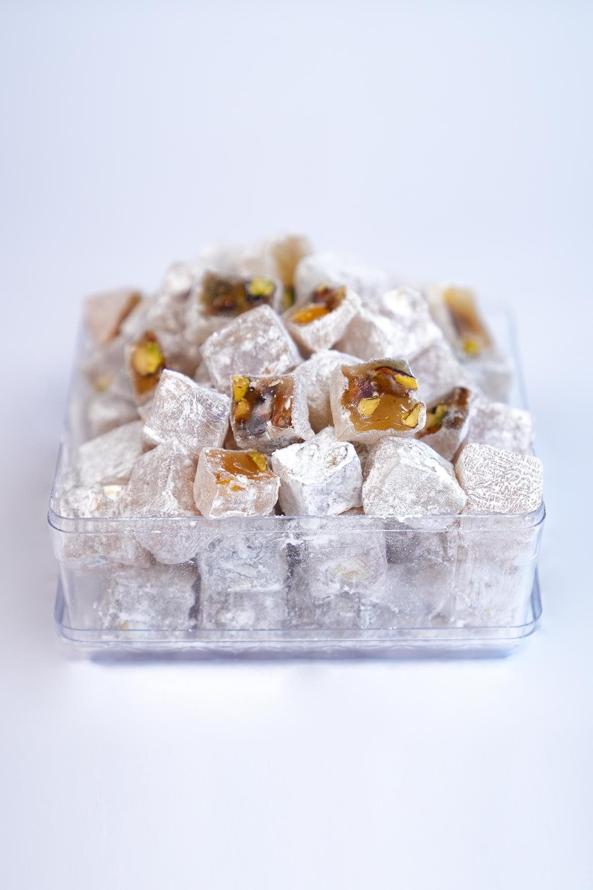Pudralı Çifte Kavrulmuş Antep Fıstıklı Lokum 500 Gr