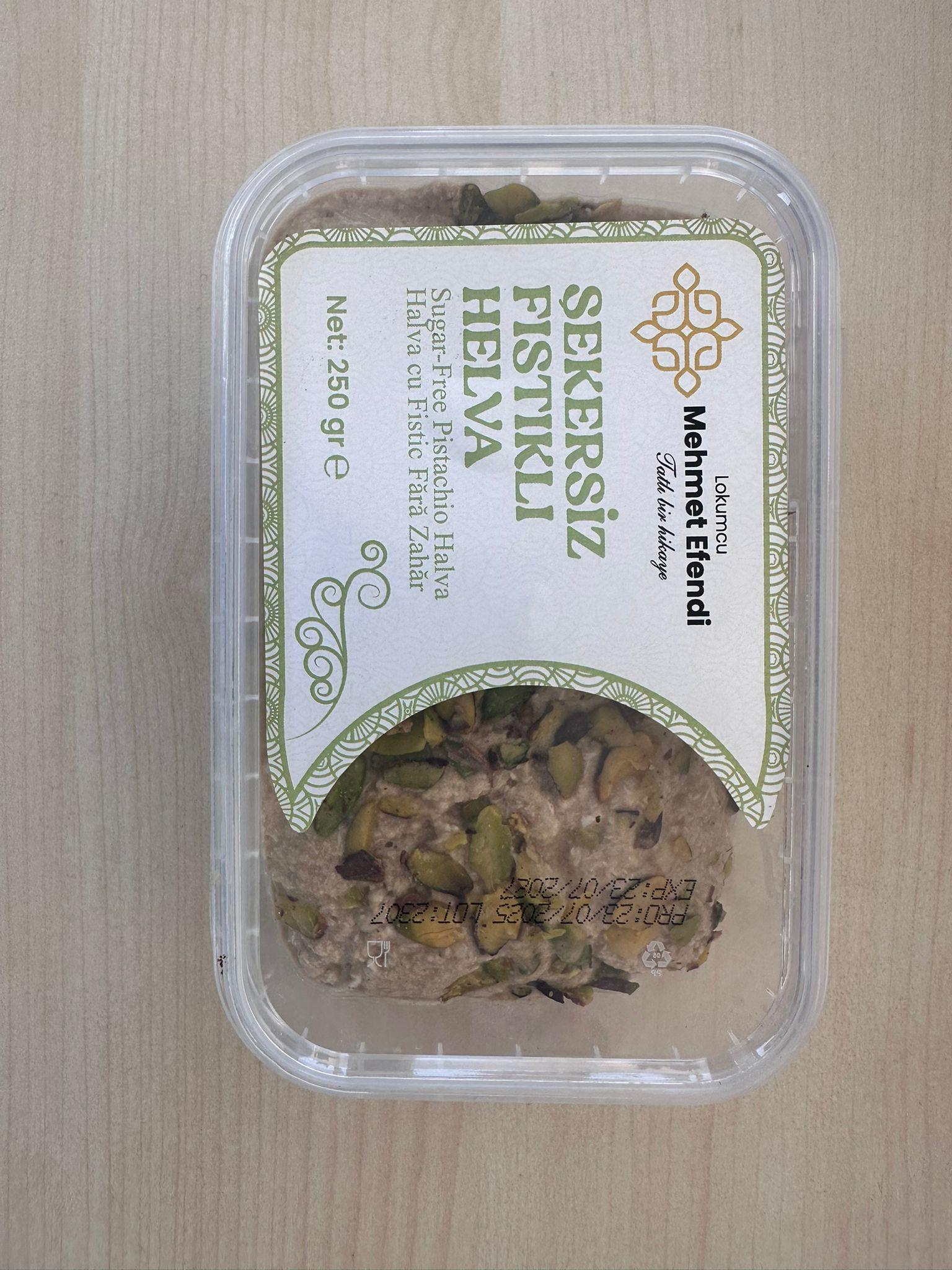 ŞEKERSİZ FISTIKLI HELVA